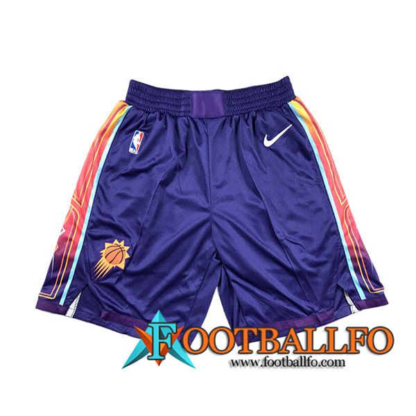 Cortos NBA Phoenix Suns 2024/25 Violeta/Naranja -02