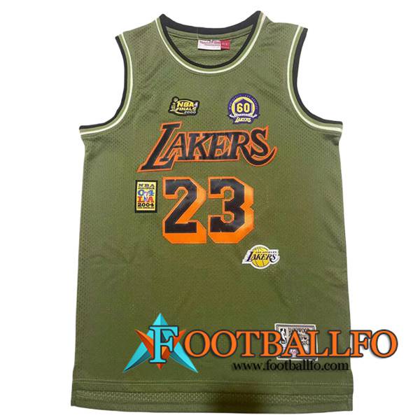 Camisetas Los Angeles Lakers (JAMES #23) 2024/25 Verde