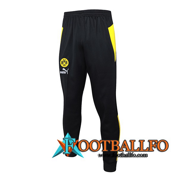Pantalon Entrenamiento Dortmund Negro/Amarillo 2024/2025