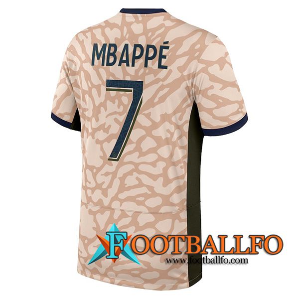 Camisetas De Futbol PSG (MBAPPÉ #7) 2023/2024 Fourth