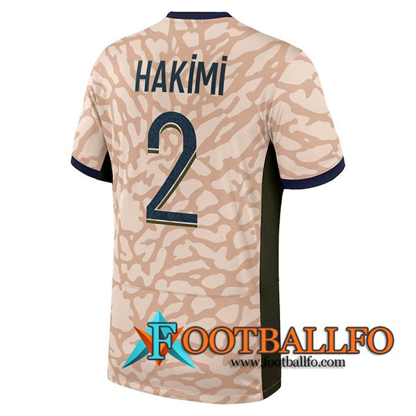 Camisetas De Futbol PSG (HAKIMI #2) 2023/2024 Fourth