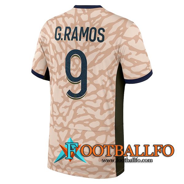 Camisetas De Futbol PSG (G.RAMOS #9) 2023/2024 Fourth