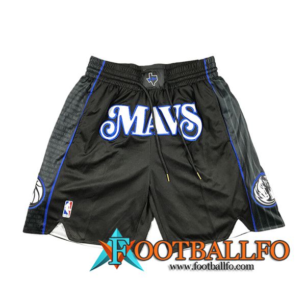 Cortos NBA Dallas Mavericks 2024/25 Negro/Blanco/Azul