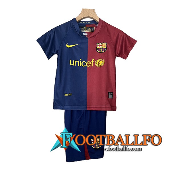 Camisetas De Futbol FC Barcelona Retro Ninos Primera 2008/2009
