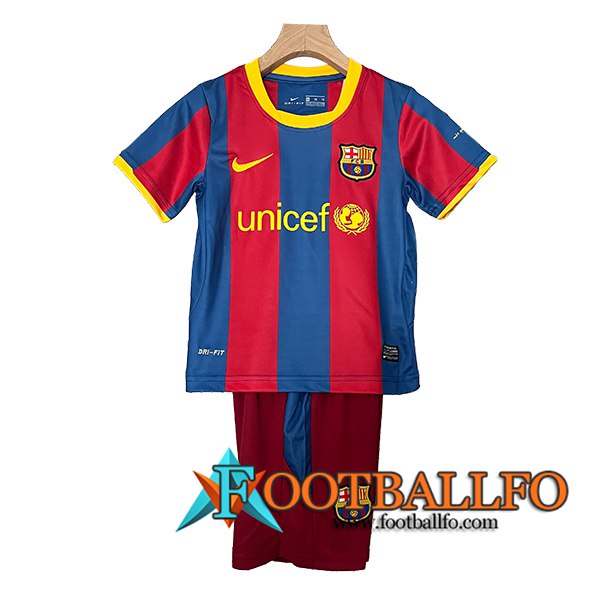 Camisetas De Futbol FC Barcelona Retro Ninos Primera 2010/2011