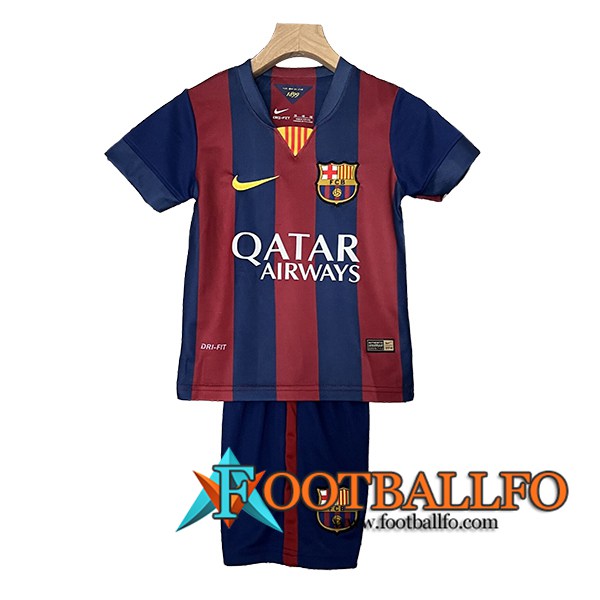 Camisetas De Futbol FC Barcelona Retro Ninos Primera 2014/2015