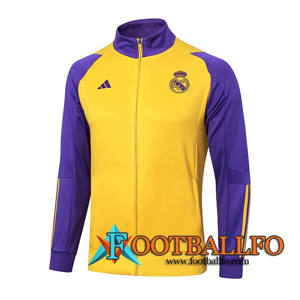 Chaquetas Futbol Real Madrid Amarillo/Violeta 2024/2025