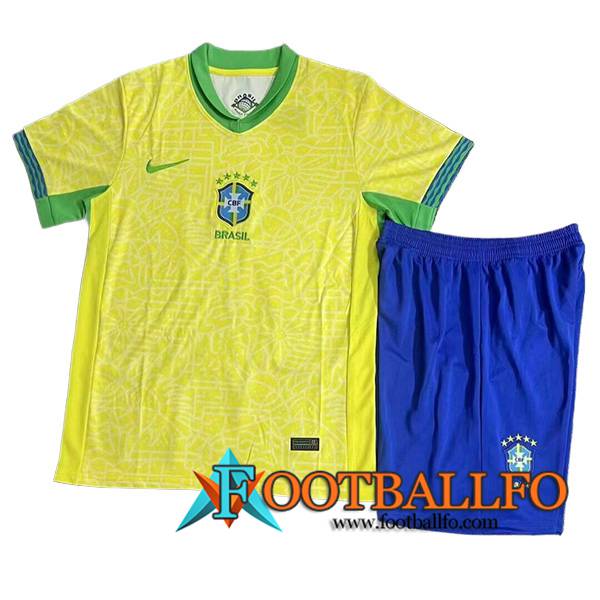 Camisetas De Futbol Brasil Ninos Primera 2024/2025