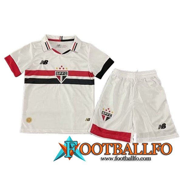 Camisetas De Futbol Sao Paulo FC Ninos Primera 2024/2025