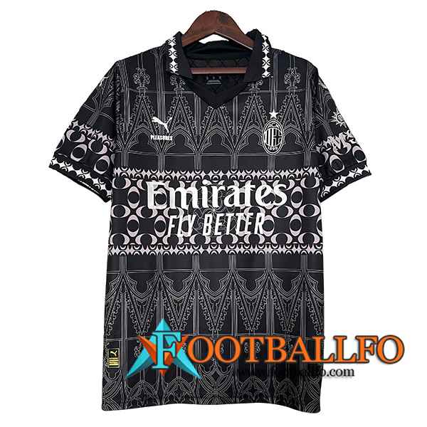 Camiseta Entrenamiento AC Milan Negro/Blanco 2024/2025