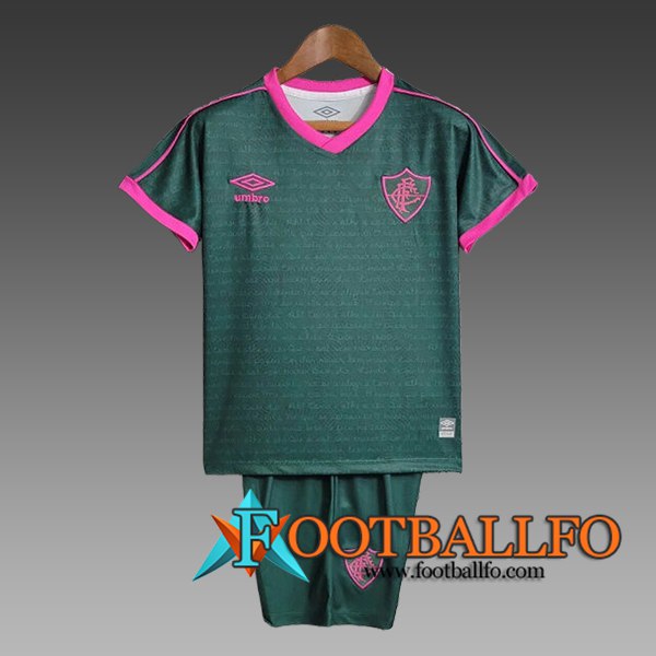 Camiseta Entrenamiento + Cortos Fluminense Ninos Verde/Violeta 2024/2025