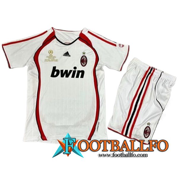Camisetas De Futbol AC Milan Retro Ninos Segunda 2006/2007