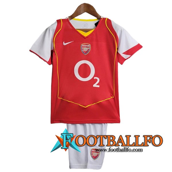 Camisetas De Futbol Arsenal Retro Ninos Primera 2004/2005