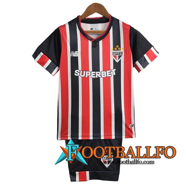 Camisetas De Futbol Sao Paulo FC Ninos Segunda 2024/2025