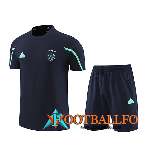 Camiseta Entrenamiento + Cortos Ajax Negro/Verde 2024/2025