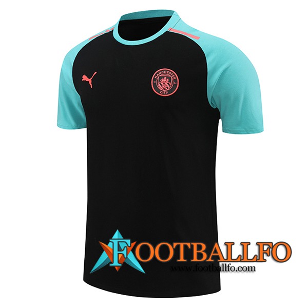 Camiseta Entrenamiento Manchester City Negro/Azul 2024/2025