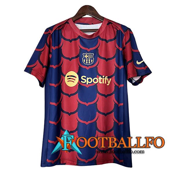 Camiseta Entrenamiento FC Barcelona Azul/Rojo 2024/2025