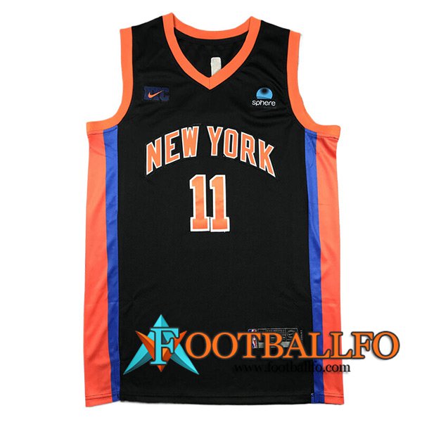 Camisetas NBA New York Knicks (MarrónSON #11) 2024/25 Negro/Naranja/Azul