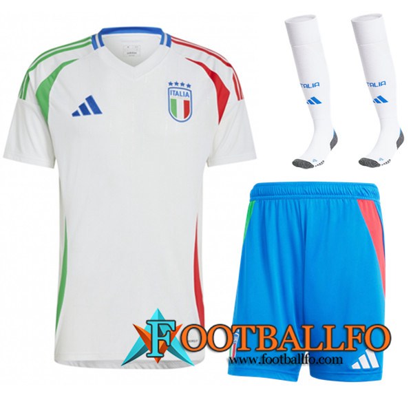 Camisetas Futbol Italia Segunda (Cortos + Calcetines) 2024/2025