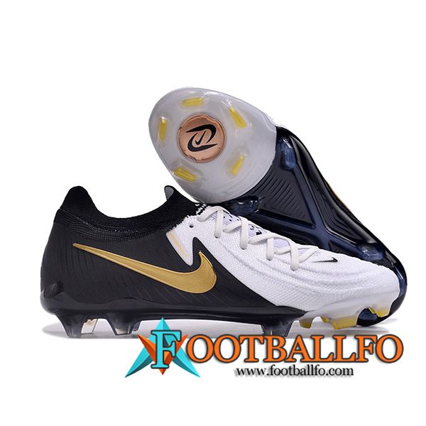 Nike Botas De Fútbol Phantom Luna Elite NU FG Negro/Blanco/Amarillo -02