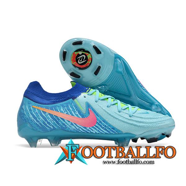 Nike Botas De Fútbol Phantom Luna Elite NU FG Azul/Rosa -02