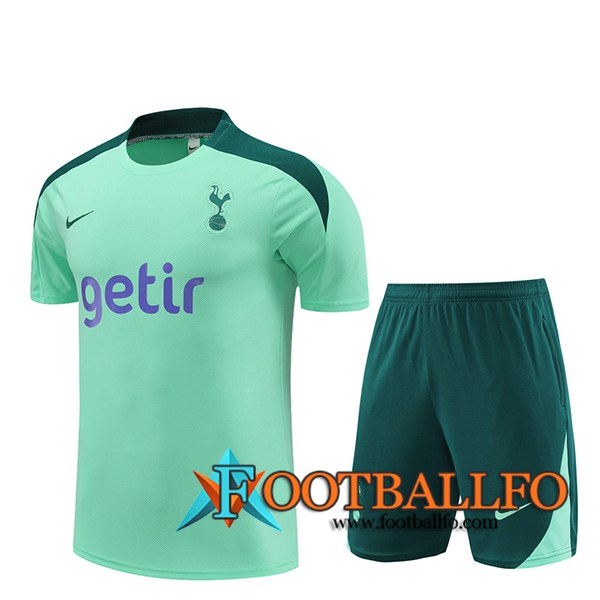 Camiseta Entrenamiento + Cortos Tottenham Hotspur Verde 2024/2025