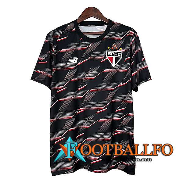Camiseta Entrenamiento Sao Paulo FC Negro/Rojo 2024/2025