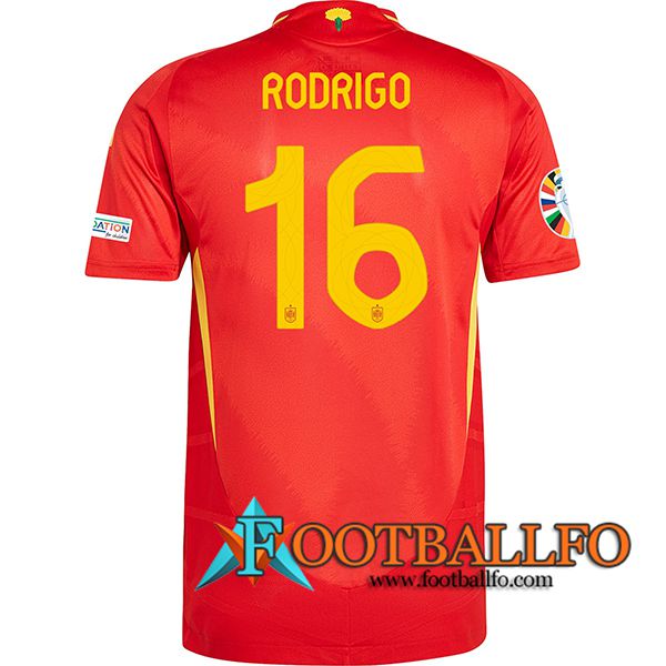 Camiseta Equipo Nacional España (RODRIGO #16) 2024/2025 Primera