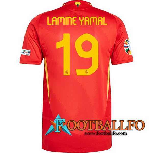 Camiseta Equipo Nacional España (LAMINE YAMAL #19) 2024/2025 Primera