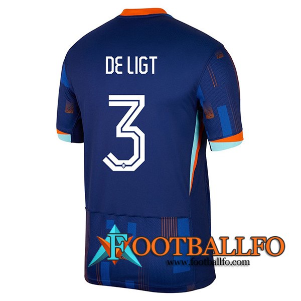 Camiseta Equipo Nacional Países Bajos (DE LIGT #3) 2024/2025 Segunda