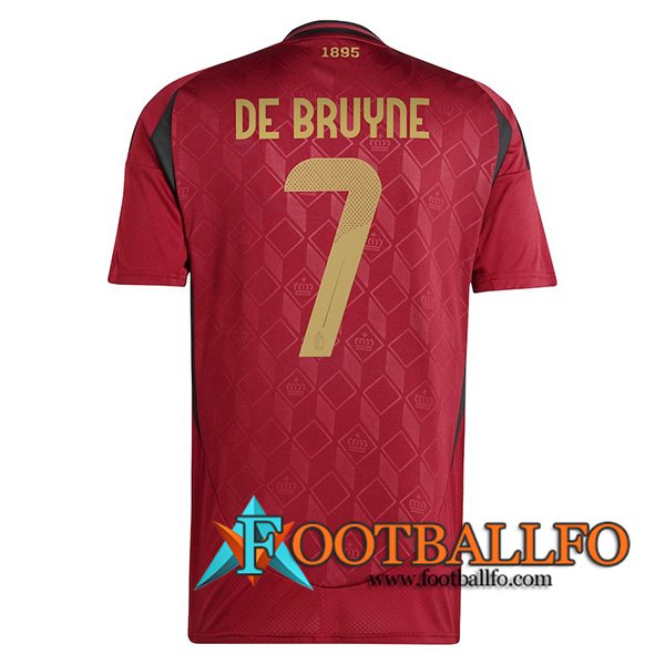 Camiseta Equipo Nacional Bélgica (DE BRUYNE #7) 2024/2025 Primera