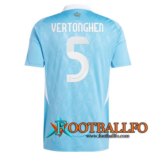 Camiseta Equipo Nacional Bélgica (VerdeONGHEN #5) 2024/2025 Segunda