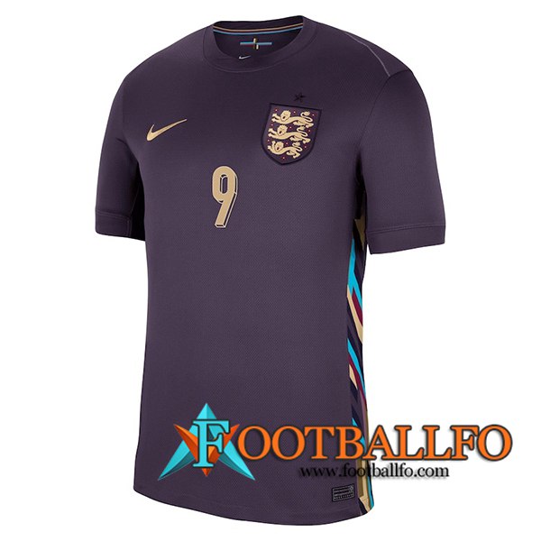 Camiseta Equipo Nacional Inglaterra (KANE #9) 2024/2025 Segunda