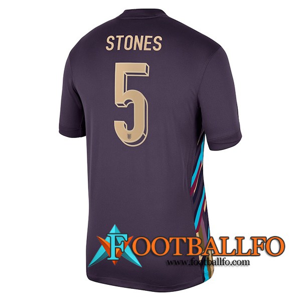 Camiseta Equipo Nacional Inglaterra (STONES #5) 2024/2025 Segunda