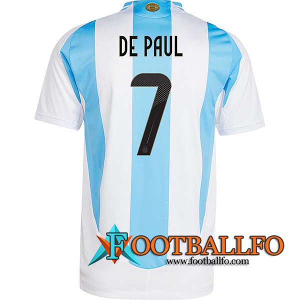 Camiseta Equipo Nacional Argentina (DE PAUL #7) 2024/2025 Primera
