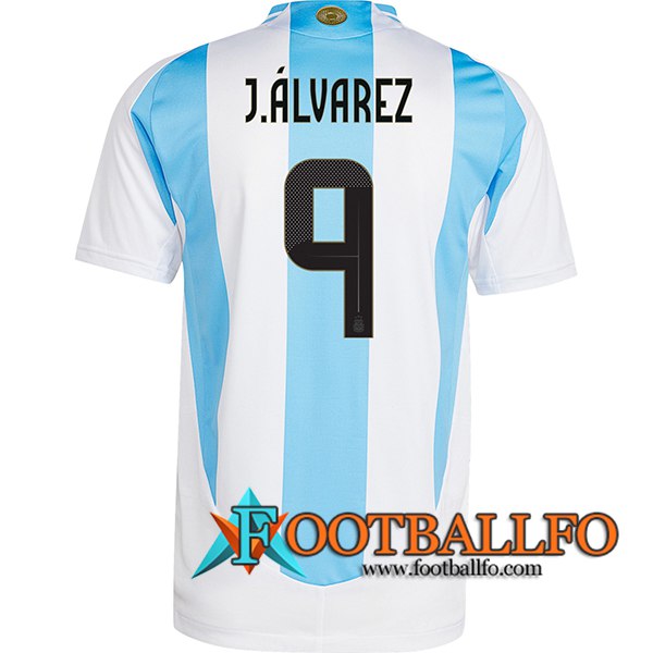 Camiseta Equipo Nacional Argentina (J.ALVAREZ #9) 2024/2025 Primera