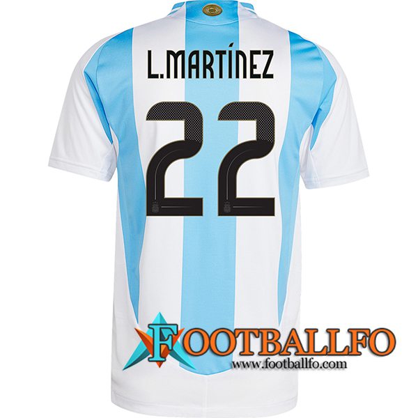 Camiseta Equipo Nacional Argentina (L.MARTINEZ #22) 2024/2025 Primera