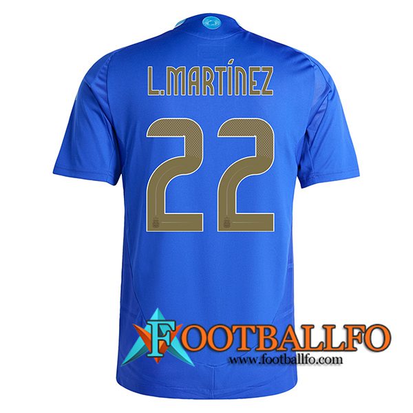 Camiseta Equipo Nacional Argentina (L.MARTINEZ #22) 2024/2025 Segunda