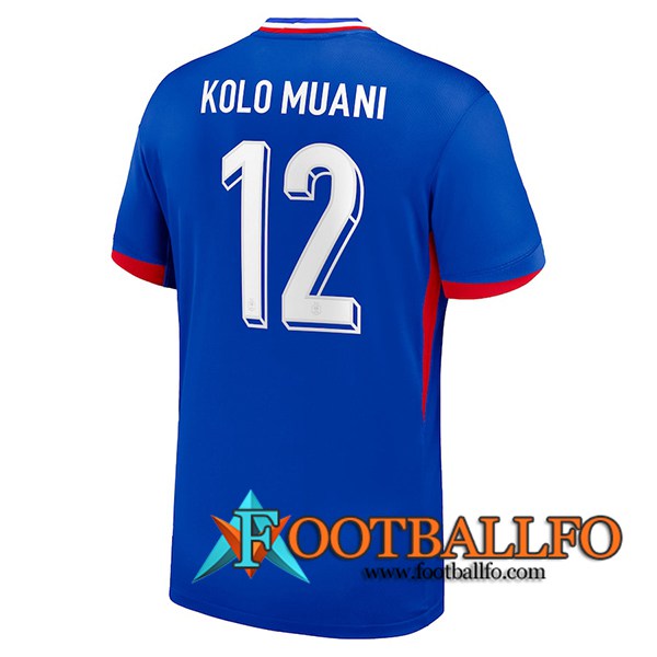 Camiseta Equipo Nacional Francia (KOLO MUANI #12) 2024/2025 Primera