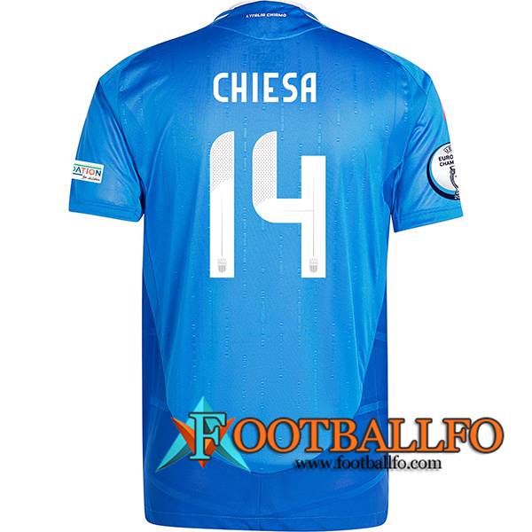 Camiseta Equipo Nacional Italia (CHIESA #14) 2024/2025 Primera