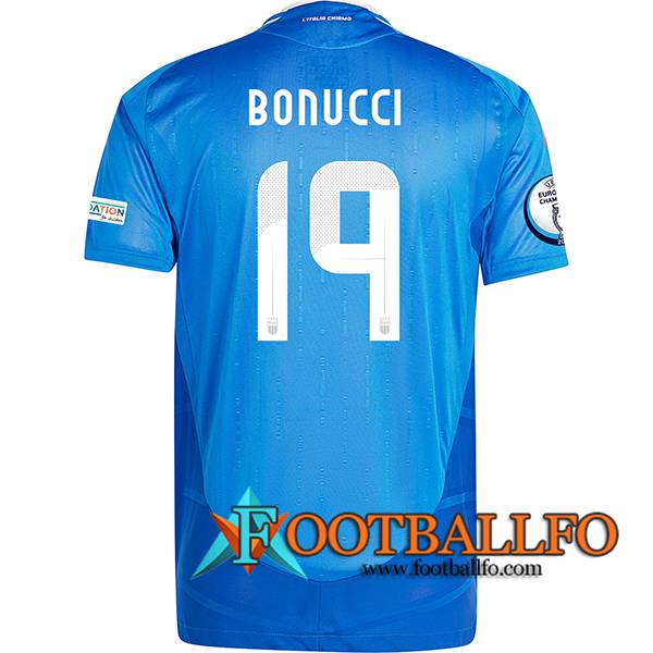 Camiseta Equipo Nacional Italia (BONUCCI #19) 2024/2025 Primera