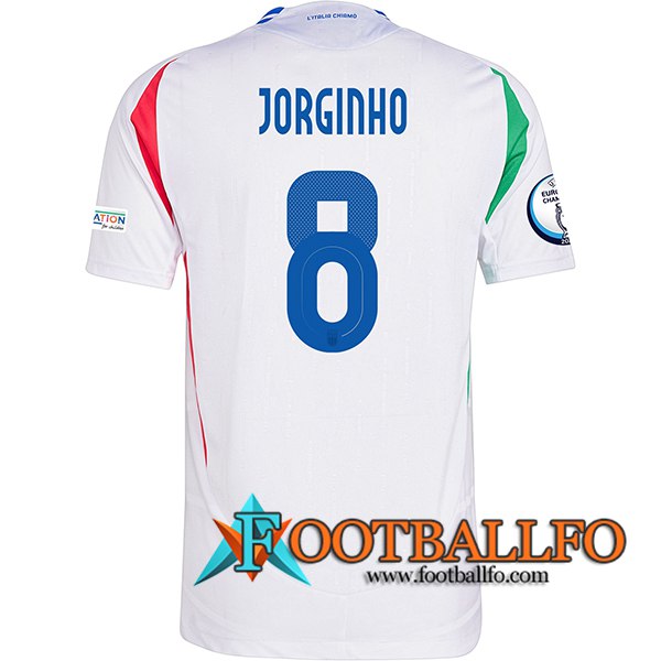 Camiseta Equipo Nacional Italia (JORGINHO #8) 2024/2025 Segunda