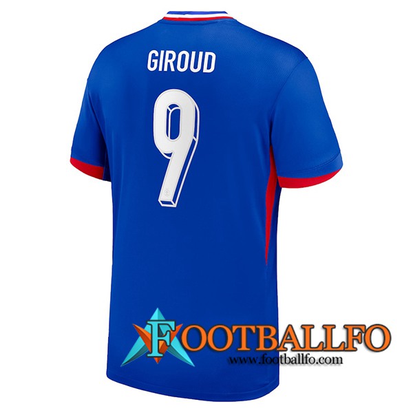 Camiseta Equipo Nacional Francia (GIROUD #9) 2024/2025 Primera