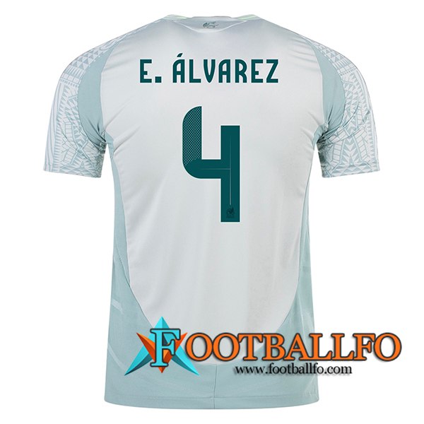 Camiseta Equipo Nacional México (E.ALVAREZ #4) 2024/2025 Segunda
