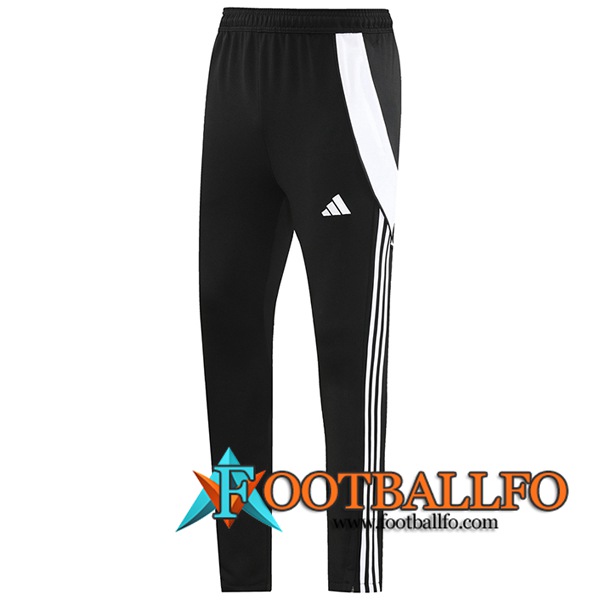 Pantalon Entrenamiento Adidas Negro/Blanco 2024/2025