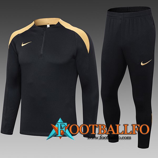 Chandal Equipos De Futbol Nike Ninos Negro/Amarillo 2024/2025