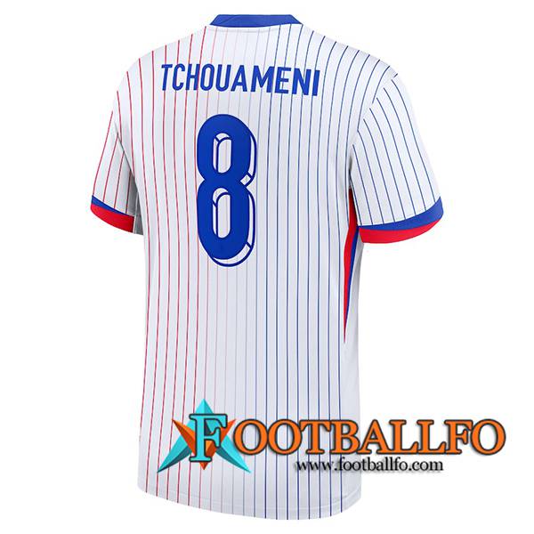 Camisetas De Futbol Francia (TCHOUAMENI #8) UEFA Euro 2024 Segunda