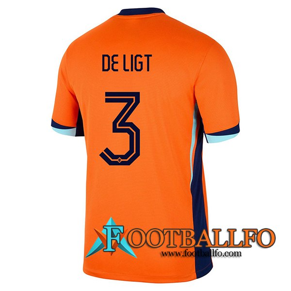 Camisetas De Futbol Países Bajos (DE LIGT #3) UEFA Euro 2024 Primera