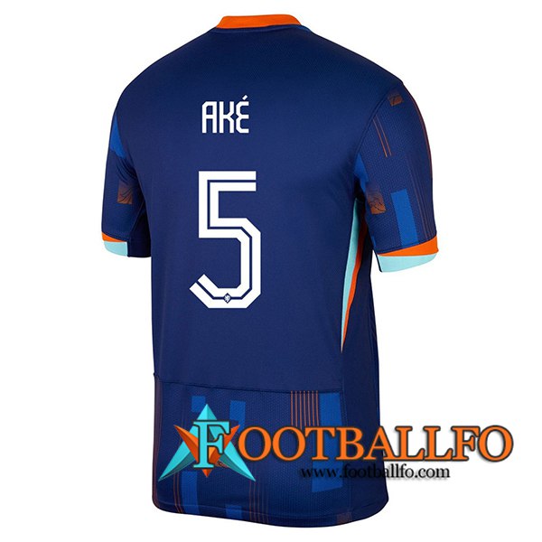Camisetas De Futbol Países Bajos (AKE #5) UEFA Euro 2024 Segunda