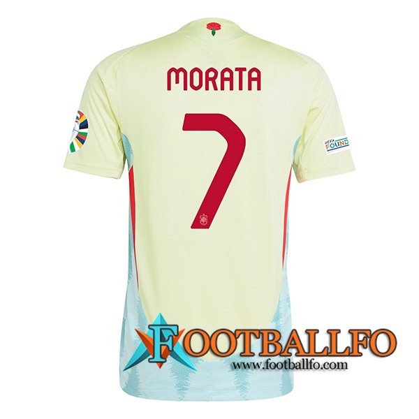 Camisetas De Futbol España (MORATA #7) UEFA Euro 2024 Segunda